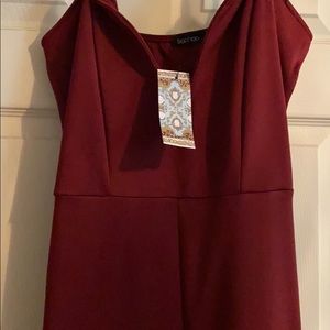 Deep plunge Jumpsuit